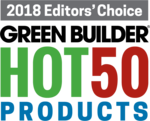 Green builder hot 50 products logo